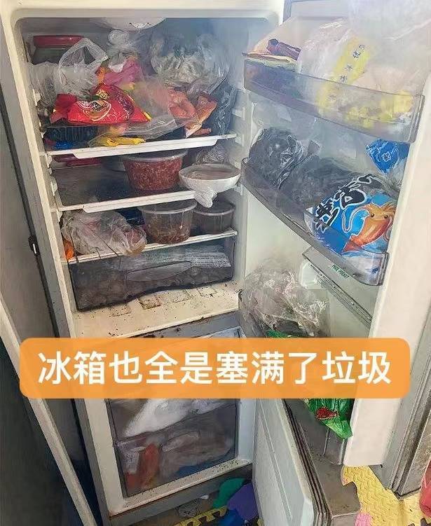 女租客退租后留半人高垃圾保洁清理9小时,对不文明租客别惯着