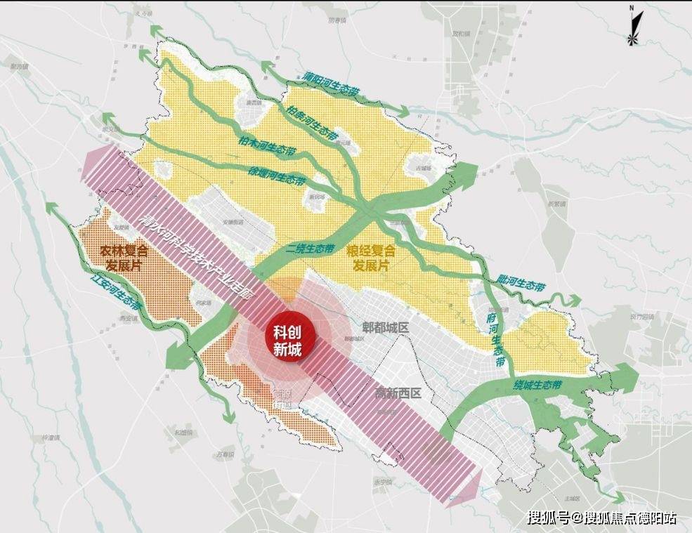 成都市郫都区国土规划图(2021