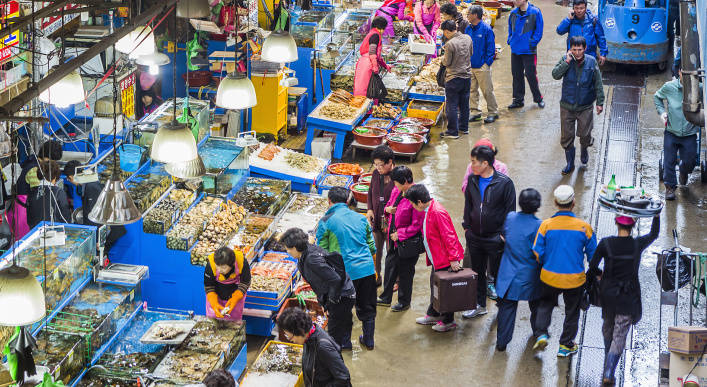 海鲜市场高清图片