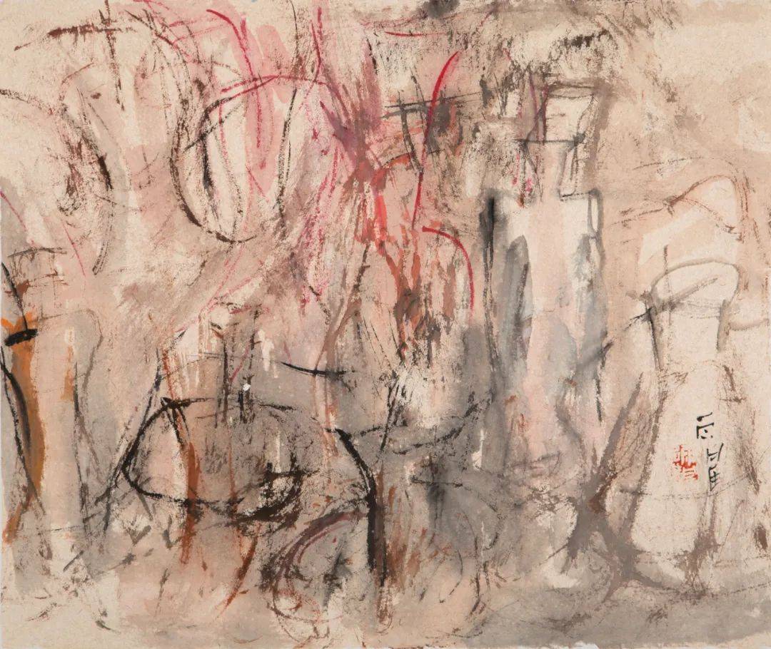 水墨四季 · 当代 |雨鹤作品笔道稳健,中和之气息