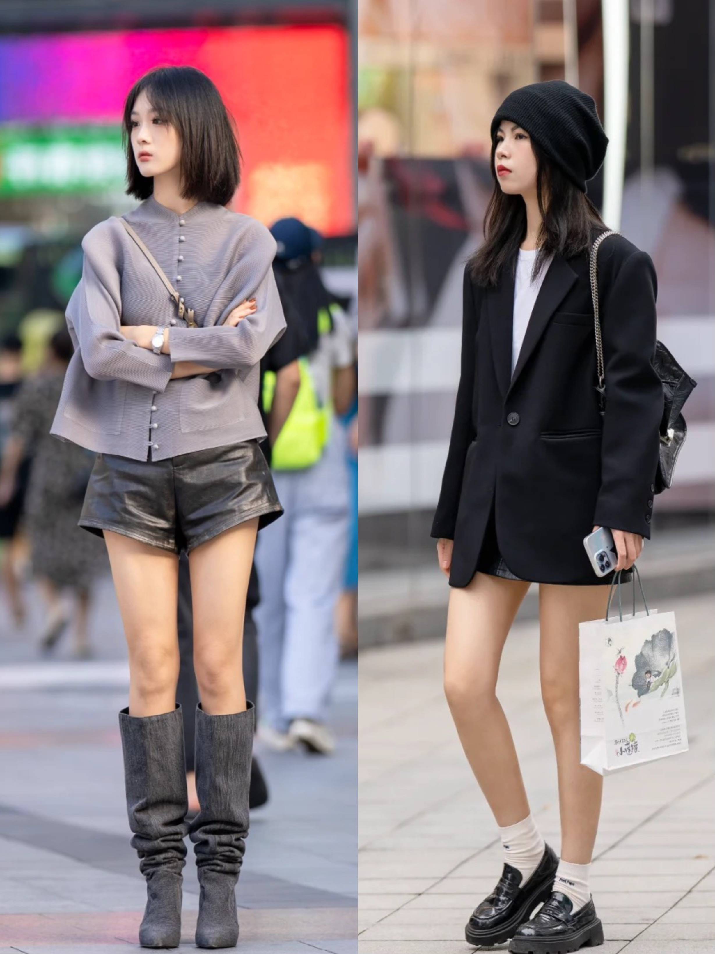 来到重庆才知道,"下衣失踪"依然流行,时髦显瘦赚足回头率!