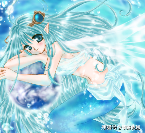 十二星座专属美人鱼壁纸,摩羯座高冷,天蝎座是个悲伤的故事!