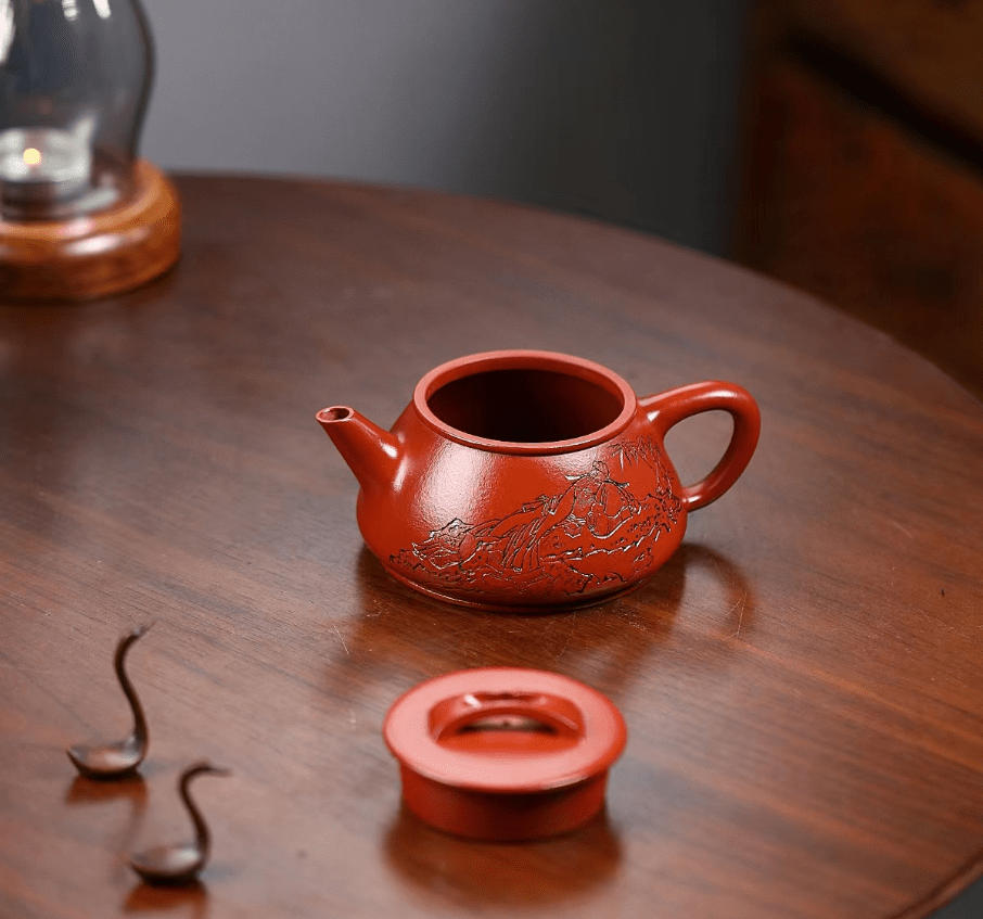 紫砂壶泡茶,怎么能少得了一把朱泥壶呢?_扬香力_过程_温水