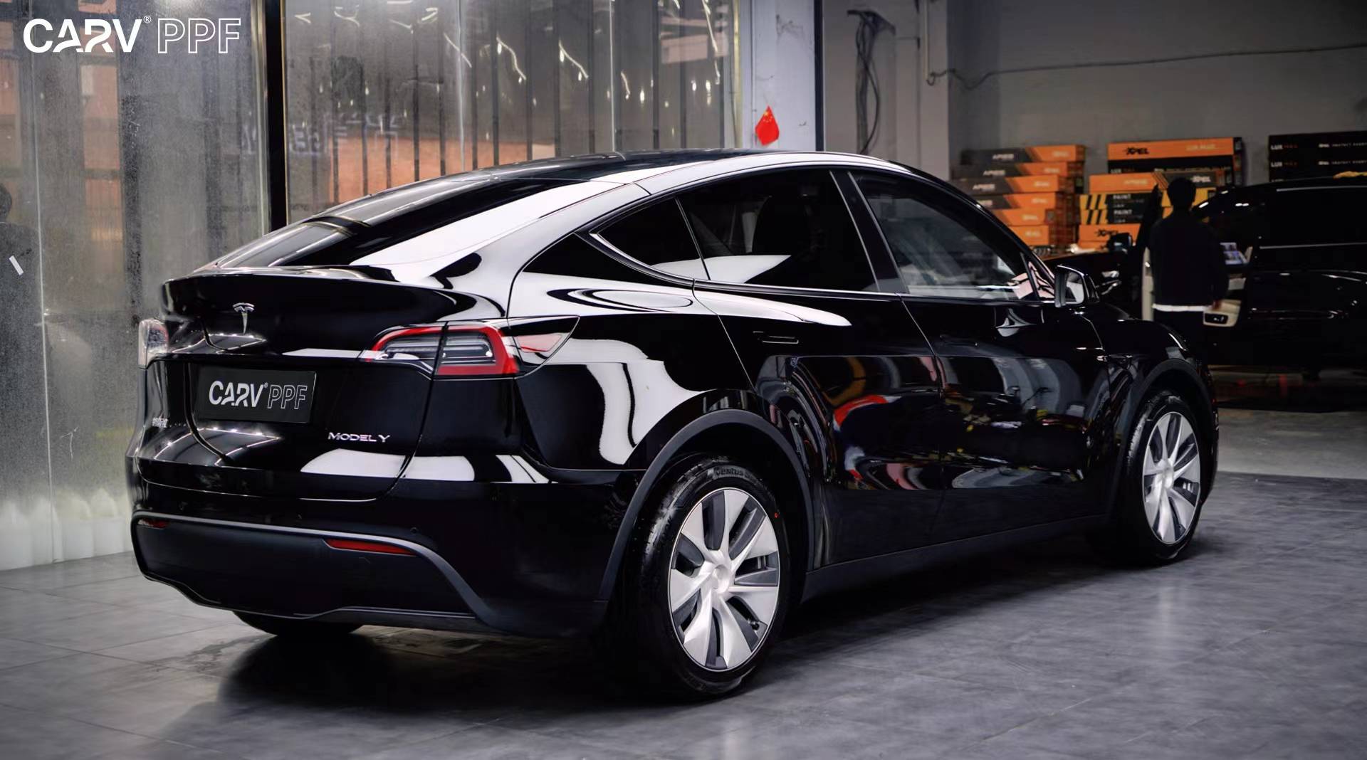 特斯拉modely卡孚隐形车衣,具备荷叶仿生疏水性能_搜狐汽车_搜狐网