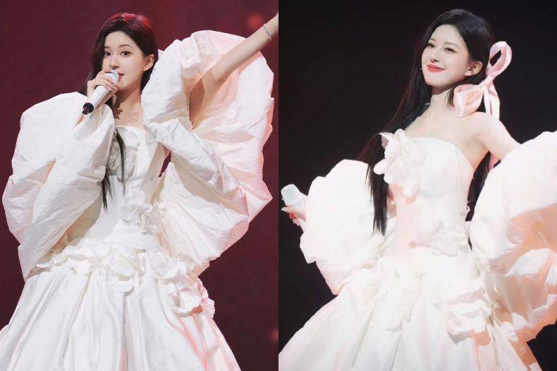 赵露思最新造型穿破洞丝袜暴露身材短板,被嘲走撕烂风像扑棱蛾子_时尚