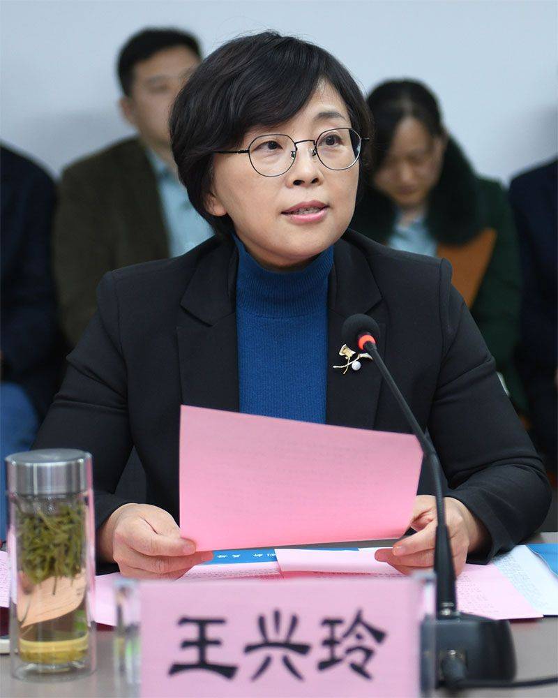 王兴玲主持座谈会刘富垒汇报工作泰安市中心医院科研科主任刘富垒汇报