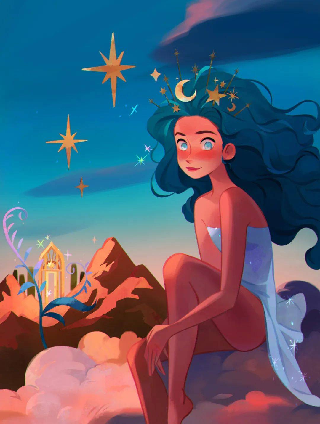 迪士尼在逃公主|知言合一教育分享插画师