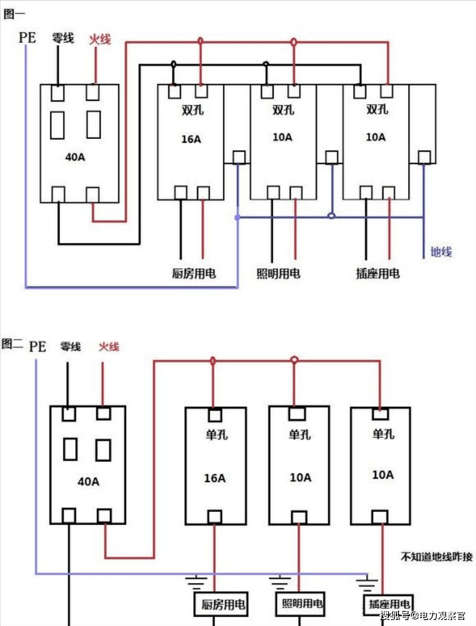 380v空开接线图图片