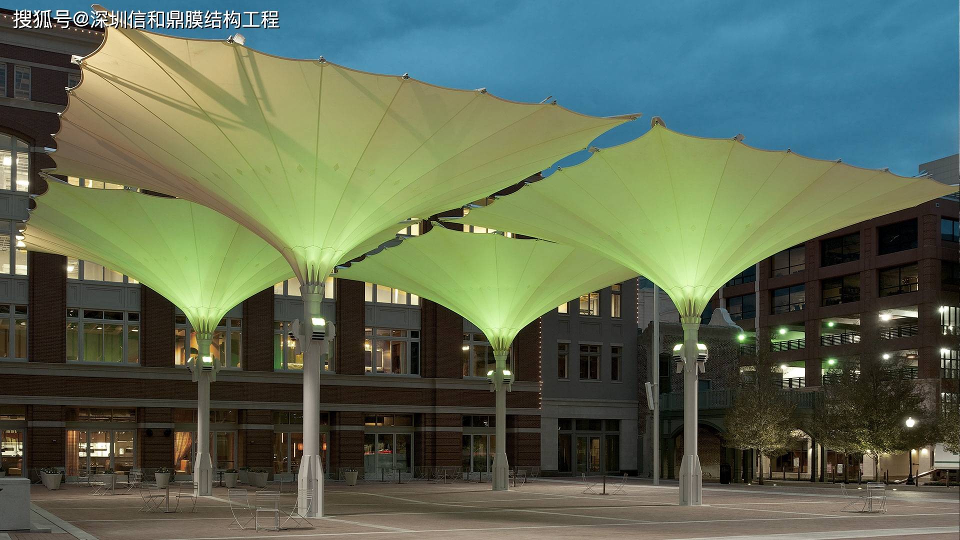 信和鼎膜结构新产品:膜结构电动遮阳伞,开启智能遮阳新篇章!