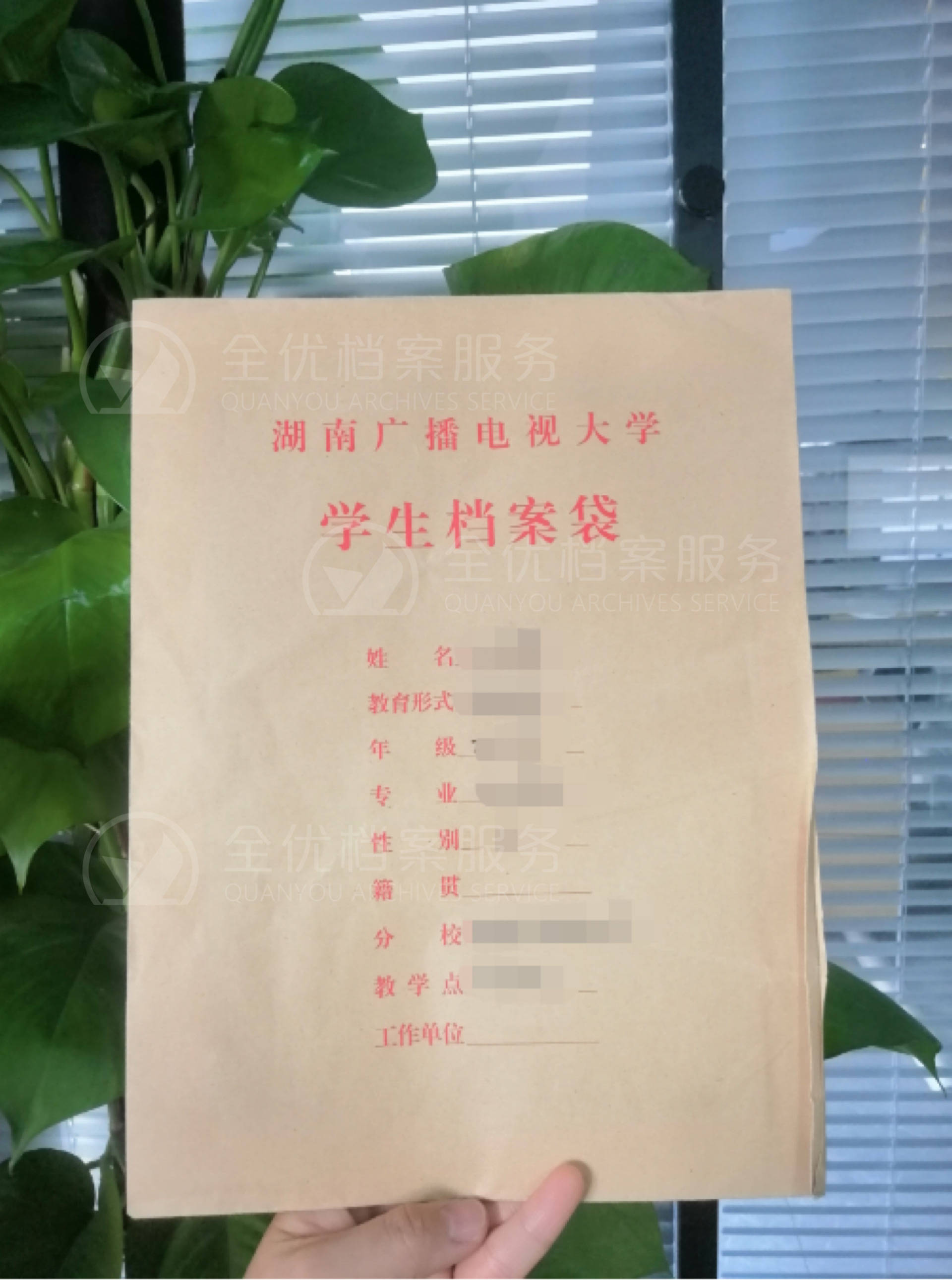 学籍档案表填写样本图片