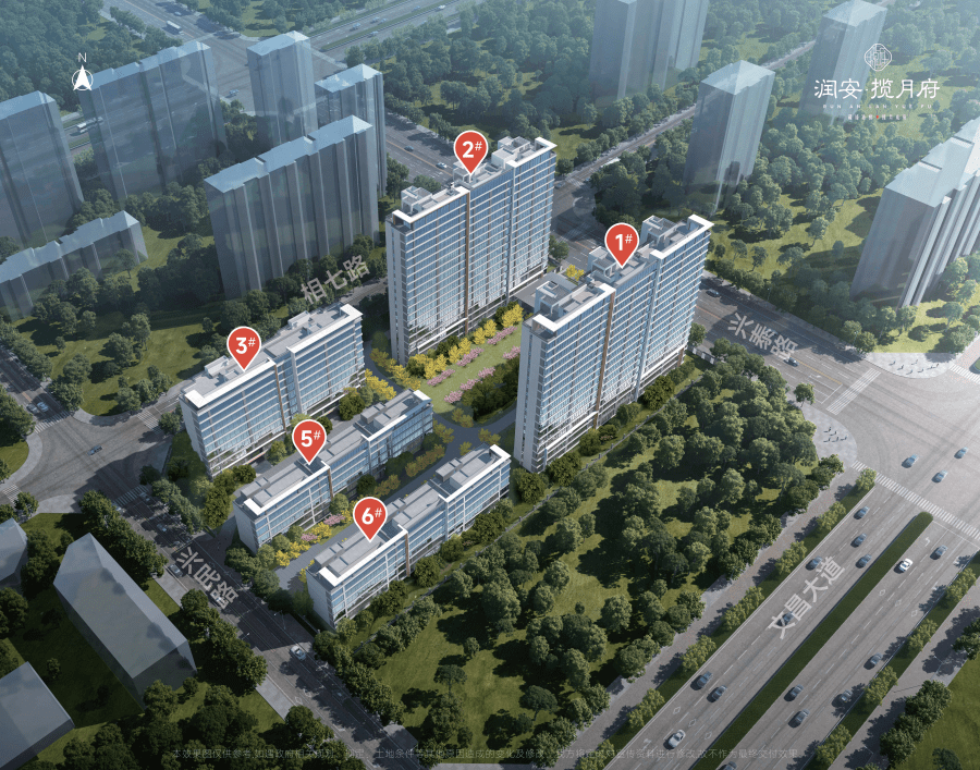 向南连接百亩cbd公园,南万金公园,水系丰富,绿化充足;以及安阳市文体