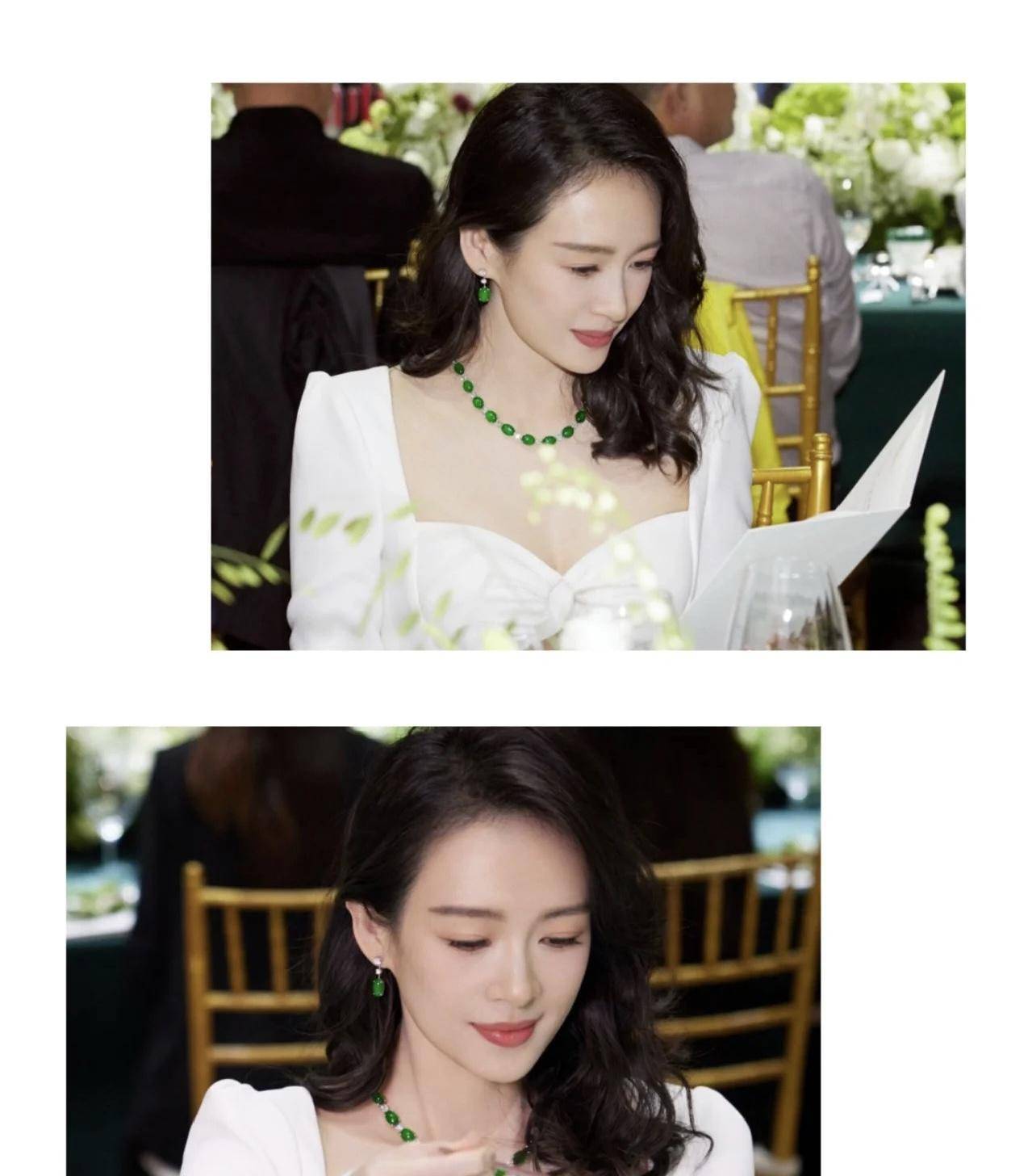 章子怡在一次重要的晚宴上显得多么时尚啊!_翡翠_女性_魅力