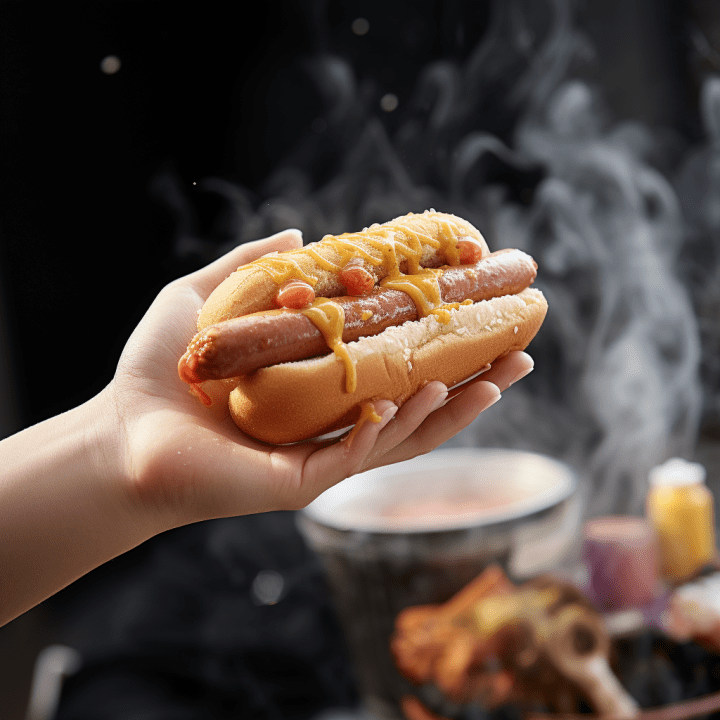 黑色方块门店的热狗好吃吗?_香肠_面包_美味