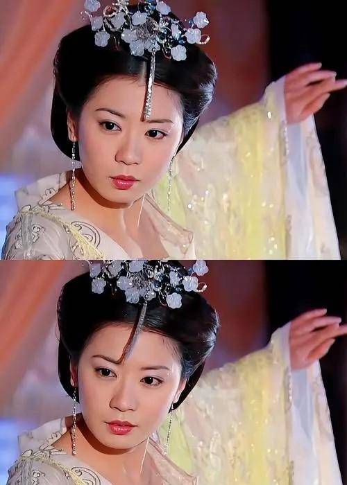 5版武媚娘当尼姑:贾静雯穿低胸衣,殷桃大浓妆,刘晓庆头套离谱_李治