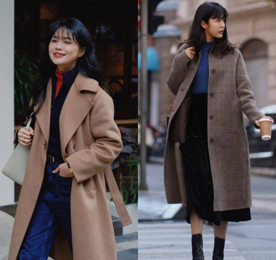 搭配棕色外套,不仅能凸显你的身材,还能凸显你的气质.
