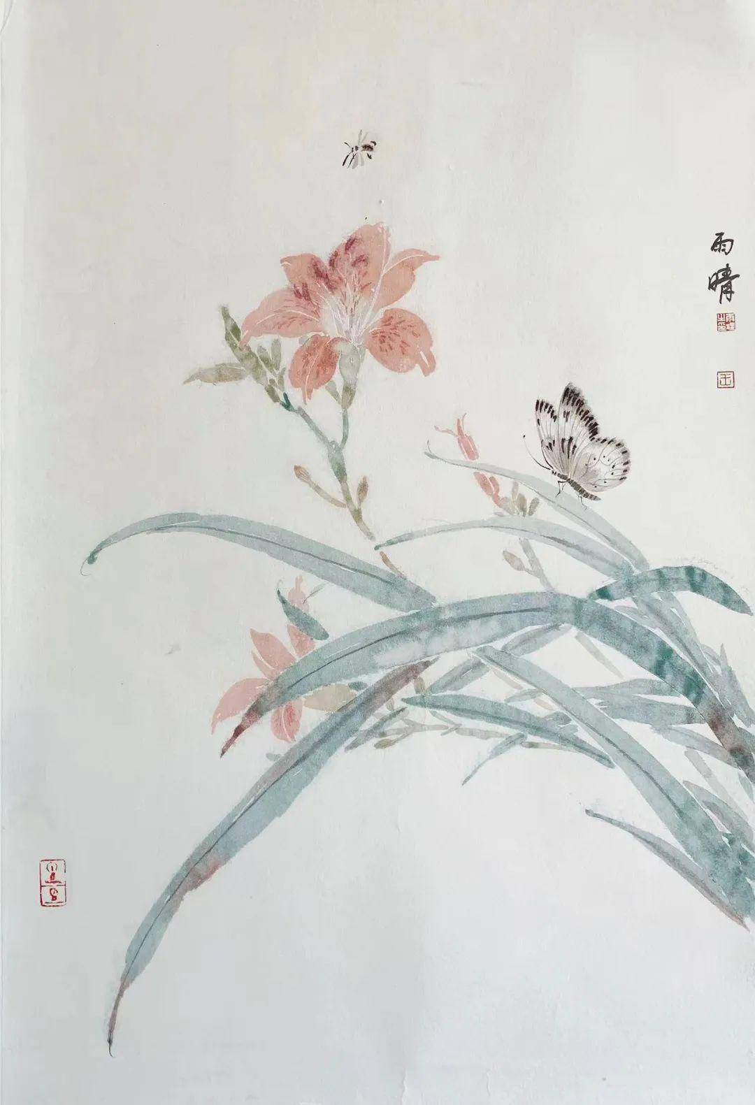 【集雅斋】实力派画家王雨晴花鸟画作品欣赏_黑龙江省_中国画_美术
