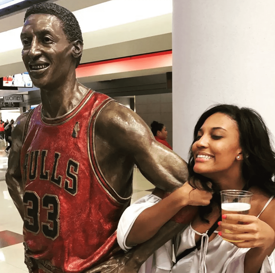 皮蓬女儿近照曝光,超模气质不输科比大女儿,即将成乔丹的孙女_拉尔萨