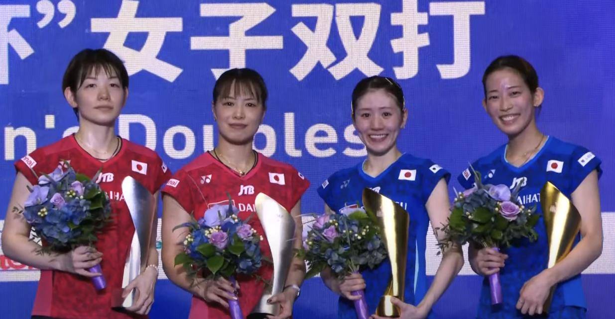 由纪/广田彩花,最终山阳组合技高一筹以21-18,21-11直落两局轻松夺冠