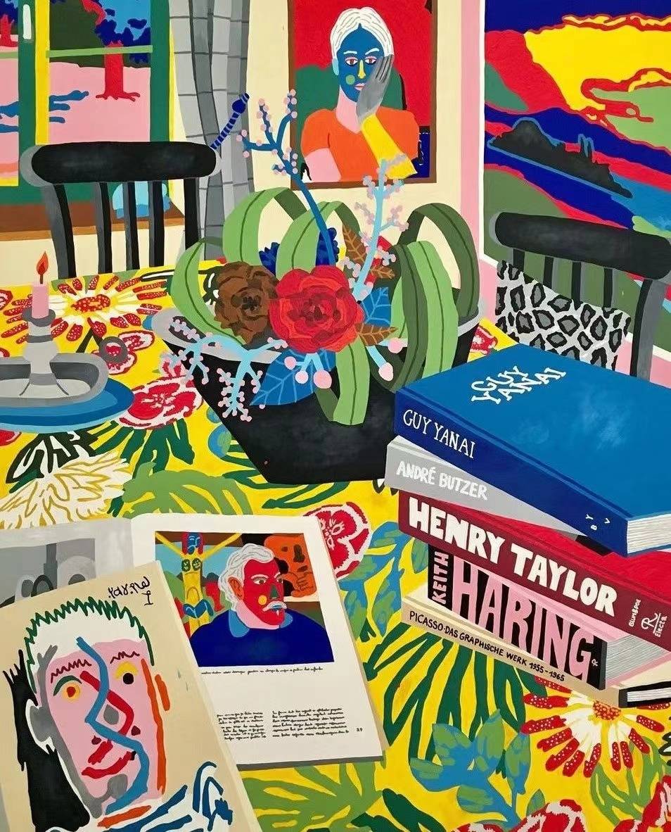 极具生命力的拼贴画,色彩极其大胆|成都知言合一教育分享