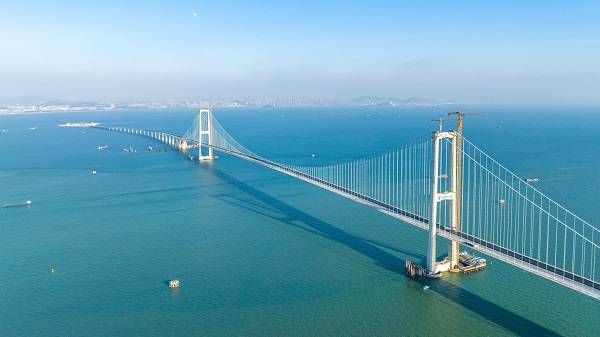 粤港澳大湾区超级工程深中通道主线正式贯通_世界_混凝土_虎门大桥