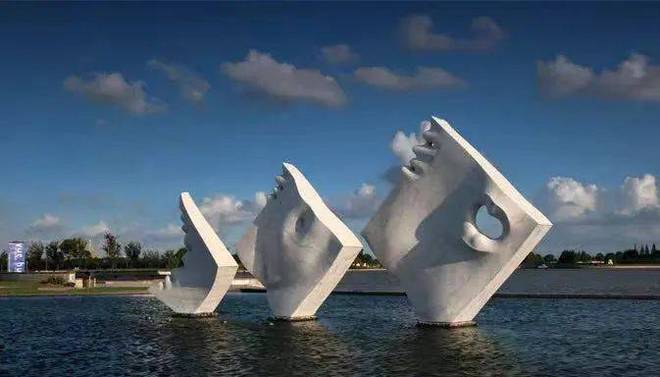 上海月湖雕塑公园钓鱼图片