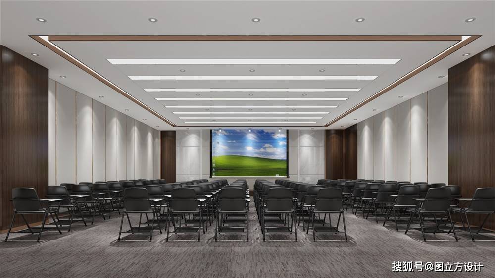 在办公室装修效果图中,如何创造一个舒适的办公环境?_员工_工作_企业