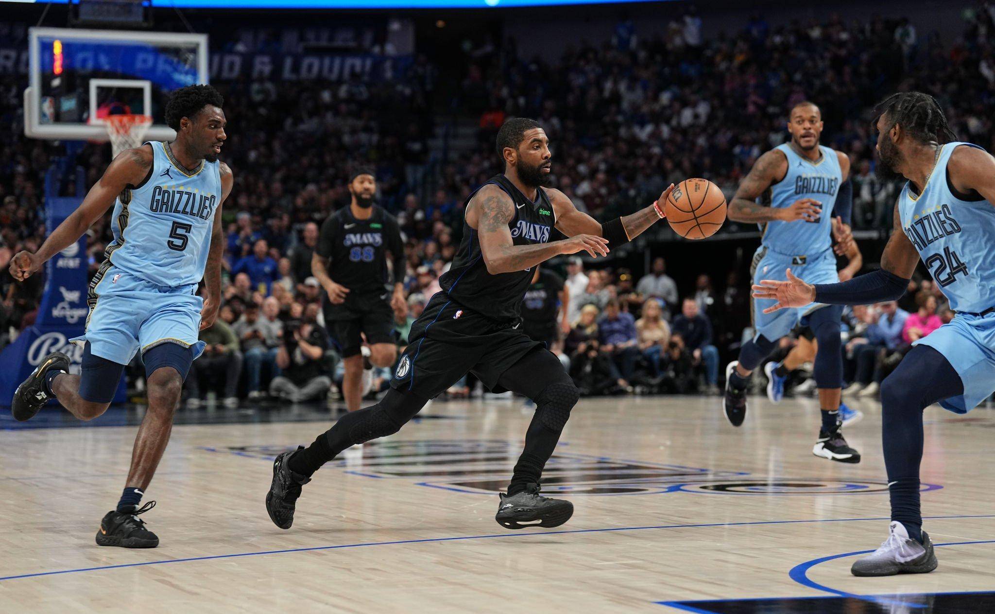 欧文15投3中陷低迷,罗斯梦回巅峰_比赛_灰熊队_贝恩