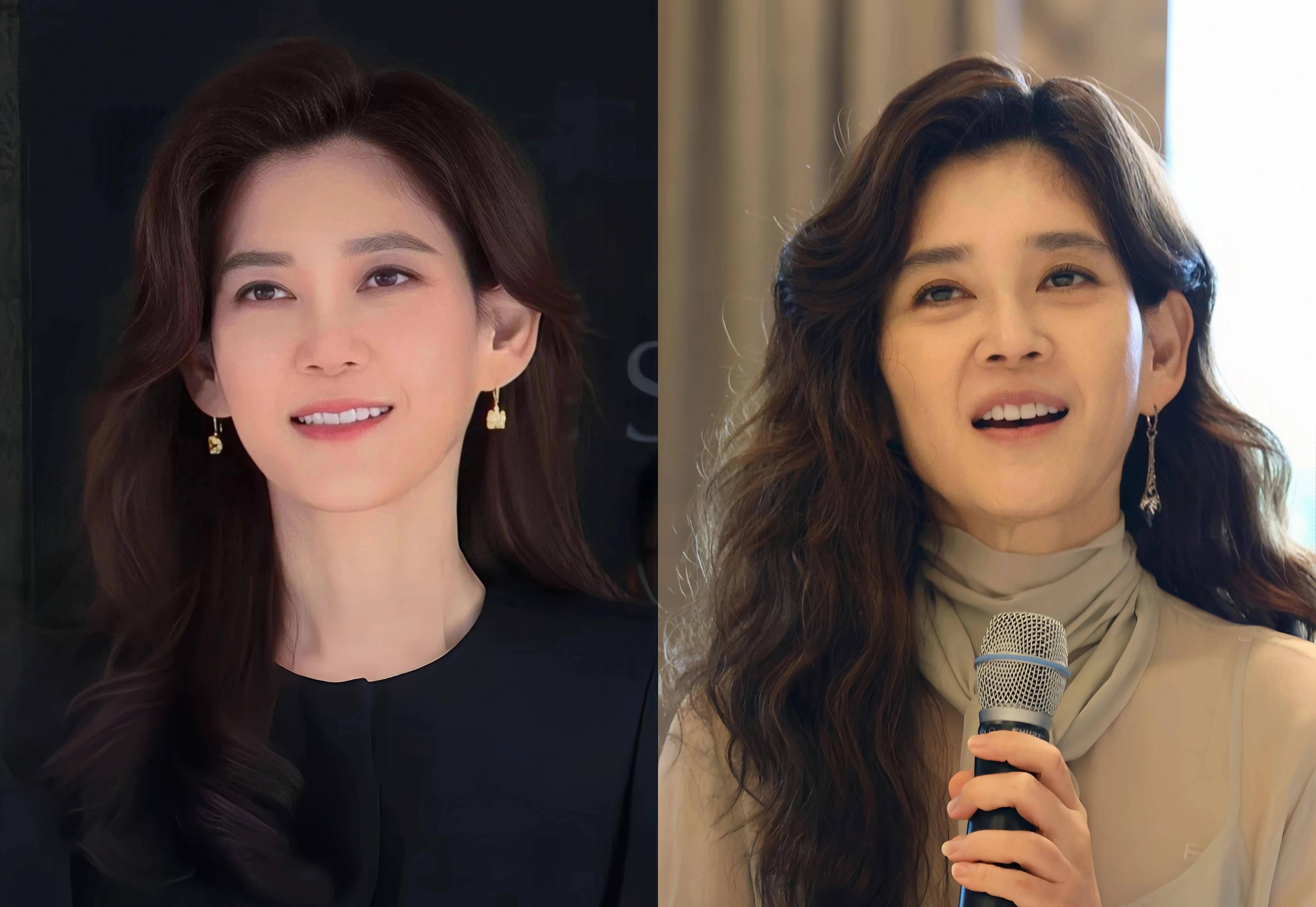 韩国财阀千金李富真53岁美得像25,单身富婆穿搭秘籍:裙不上膝盖_时尚