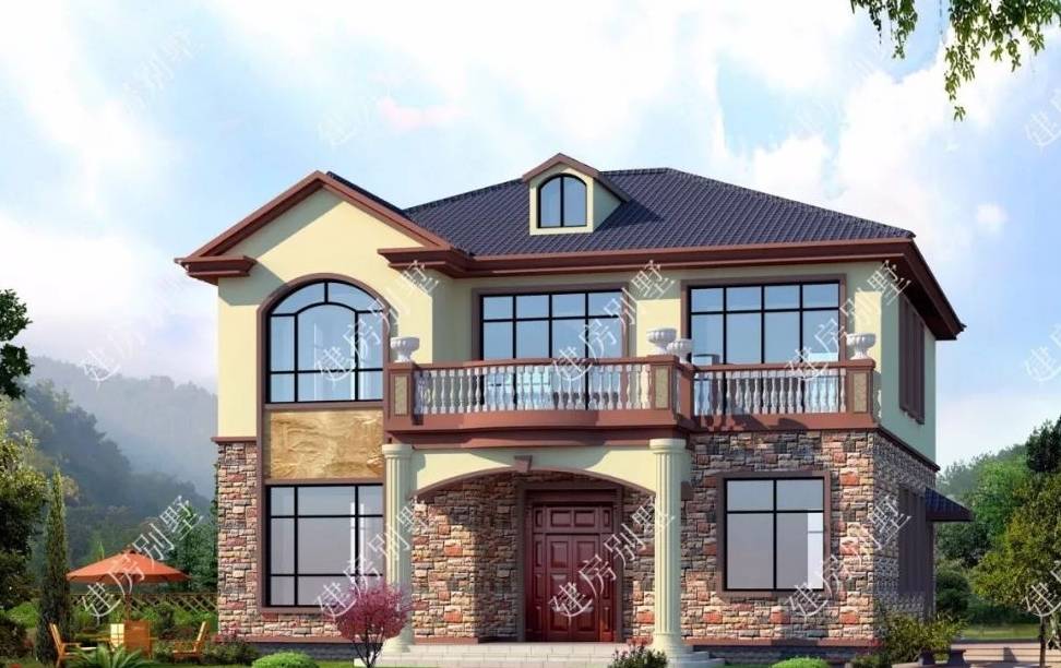 两栋农村网红别墅,建了都偷着笑,没建的都在抓紧准备_户型_独卫_主