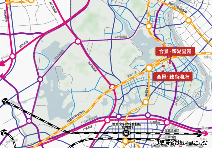 自駕出行也很方便,走新城大道,荔新公路,廣汕快速,濟廣高速,花莞高速