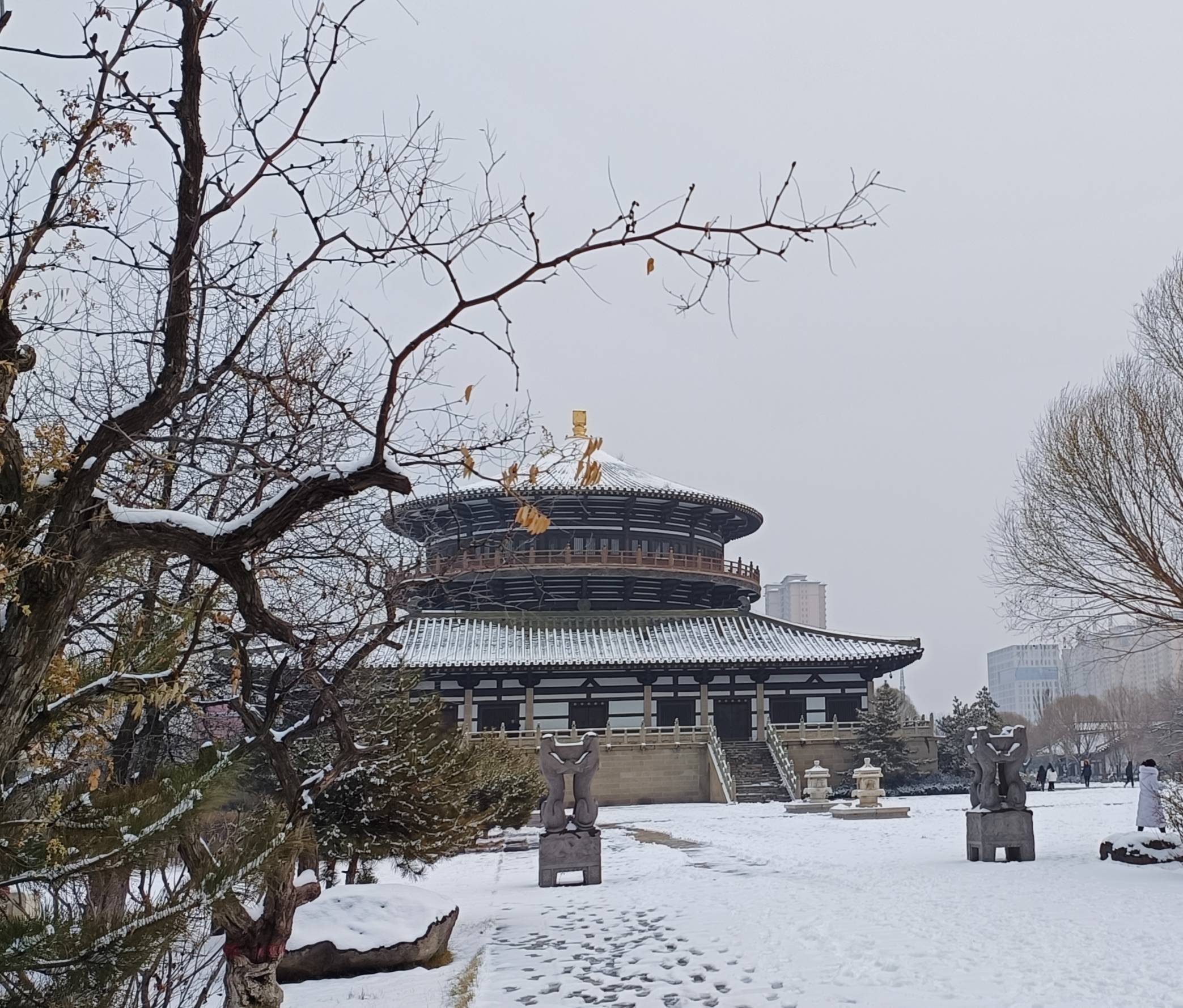 大同雪景图片