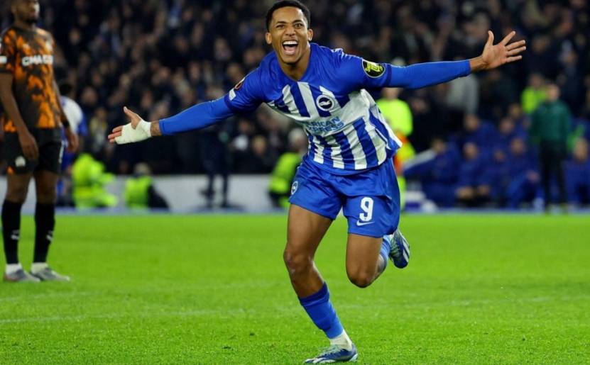 若昂·佩德罗继续偿还他创纪录的转会费,布莱顿位居榜首_马赛_比赛