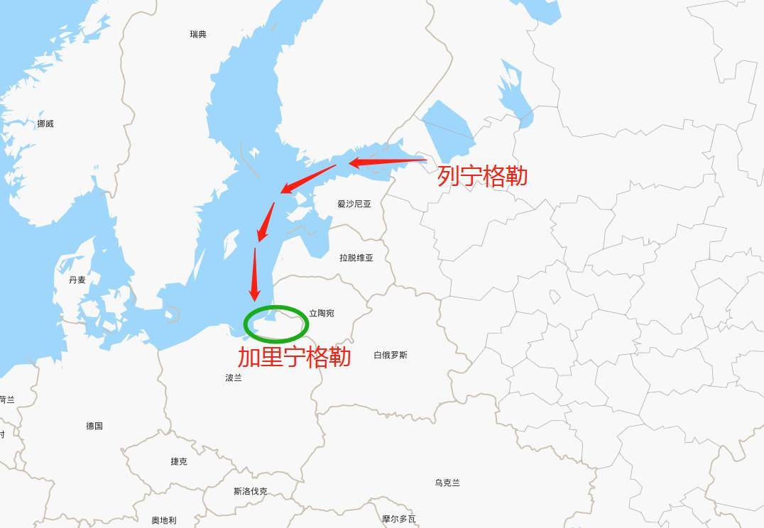 加里宁飞地图片