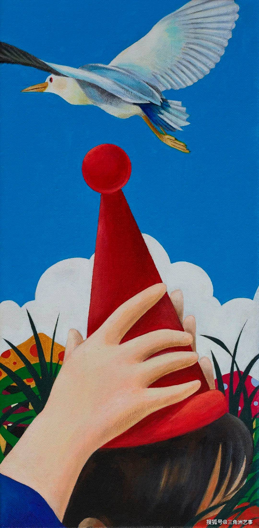 40×20cm《vita在阳光里》业晓凯2019布面丙烯40×60cm艺术家/赵壮