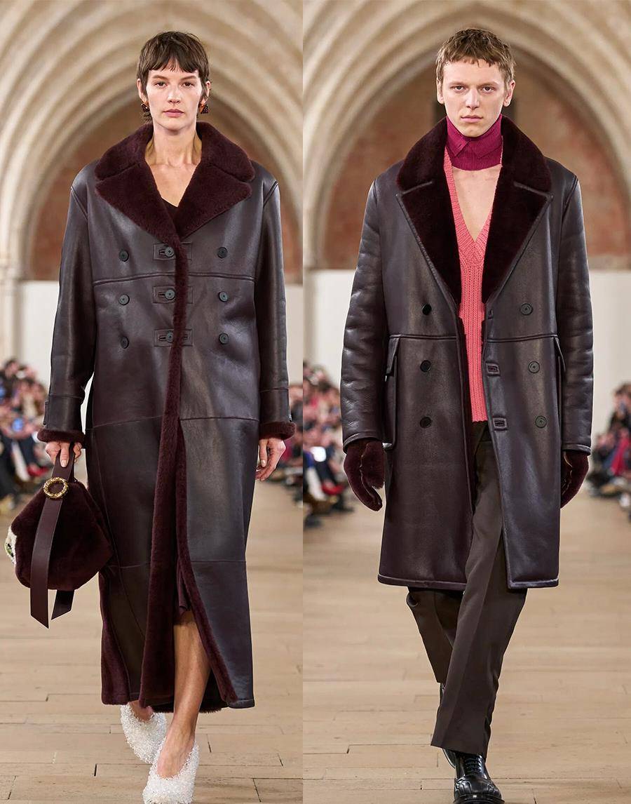 lanvin 2023秋冬流行,简约大衣,纹理时尚,对比层次_衣服_气质_质感