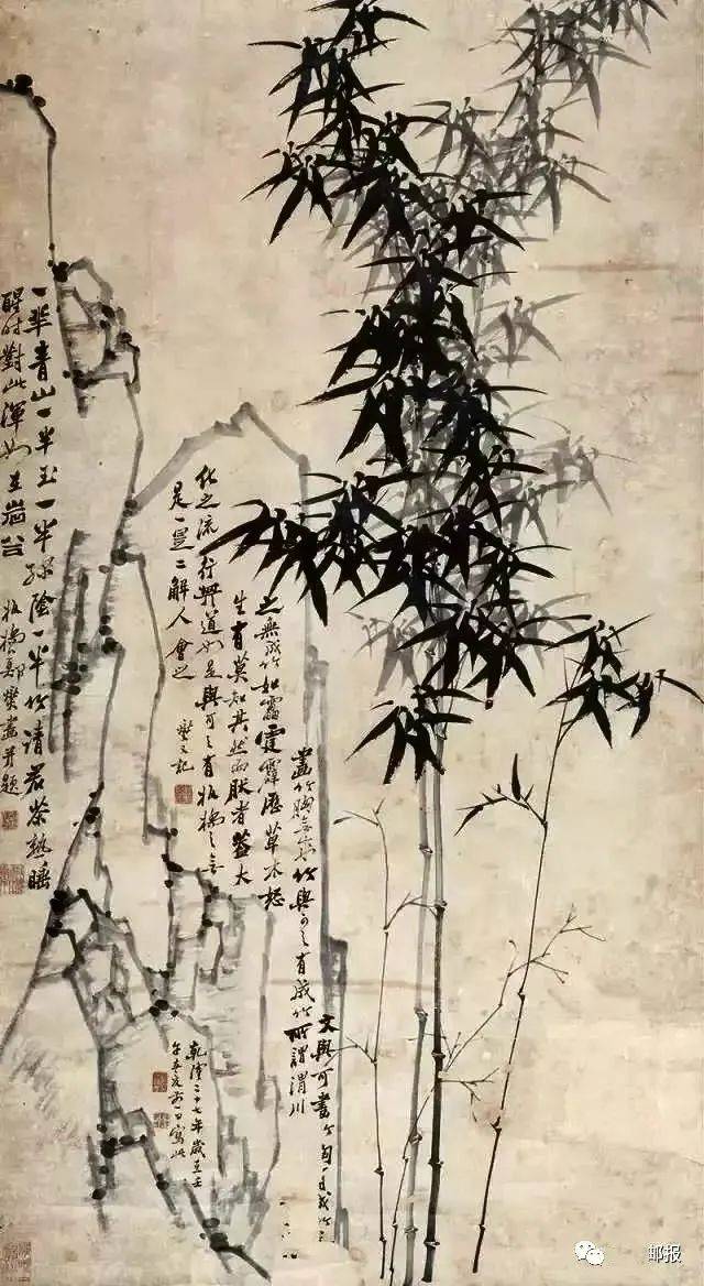 巴黎雷欧艺术馆:郑板桥的《竹石图》_书画_作品_中国