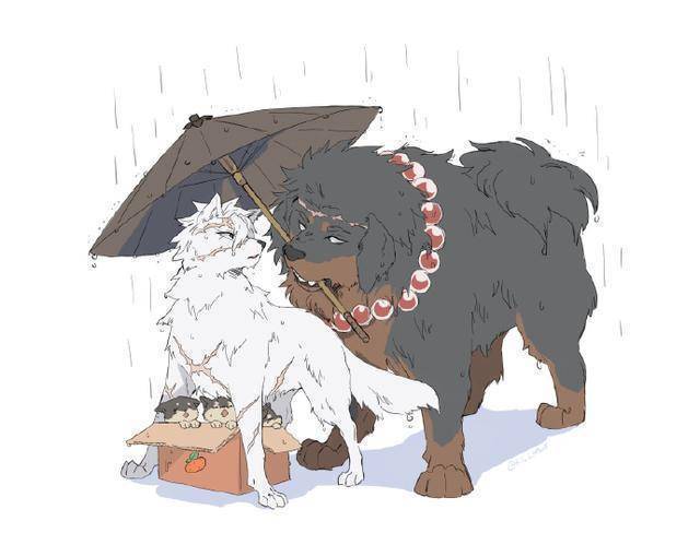 《鬼灭之刃》全员兽化,炭治郎是红色柴犬,我妻善逸果然是金毛_角色