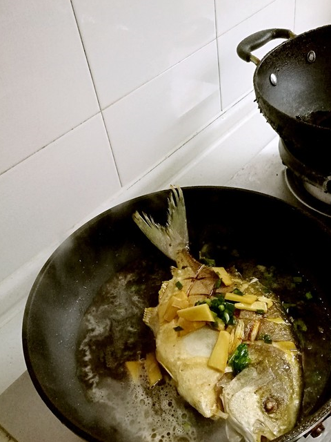 这鱼20块钱一斤,鱼肉鲜嫩无腥味,比黄鱼贵点但是也要买来吃_鲳鱼_做法