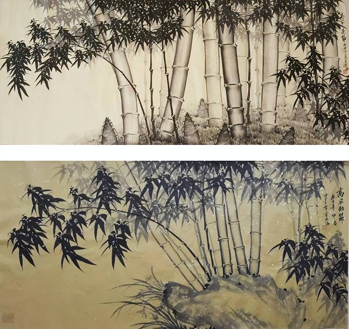 金晓海不但善于画兰花小品,更善于以兰花为题材创作巨幅画作,比如,有