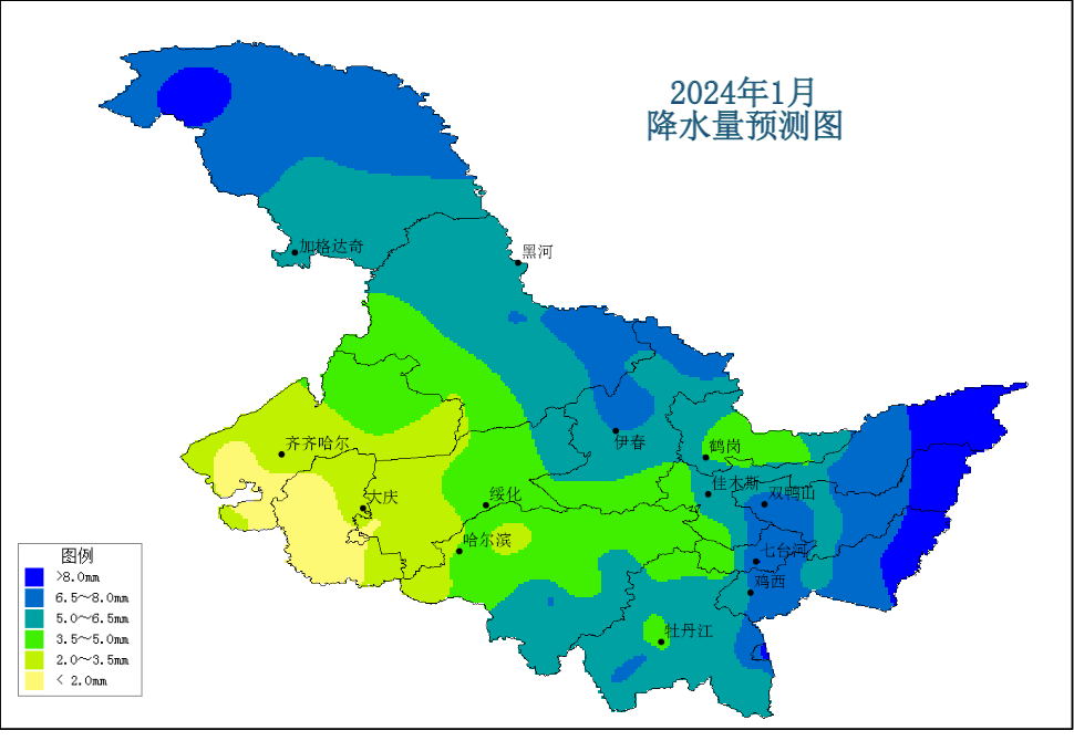 哈尔滨月降水量统计图图片