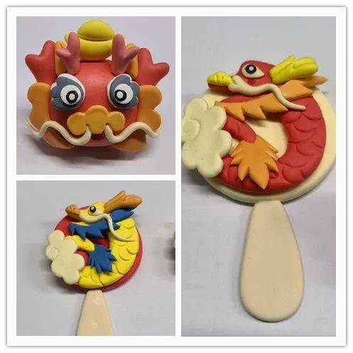 热风等),菱浦水产,慈善超市年货促销,民俗黏土"龙"展示,写春联送福字