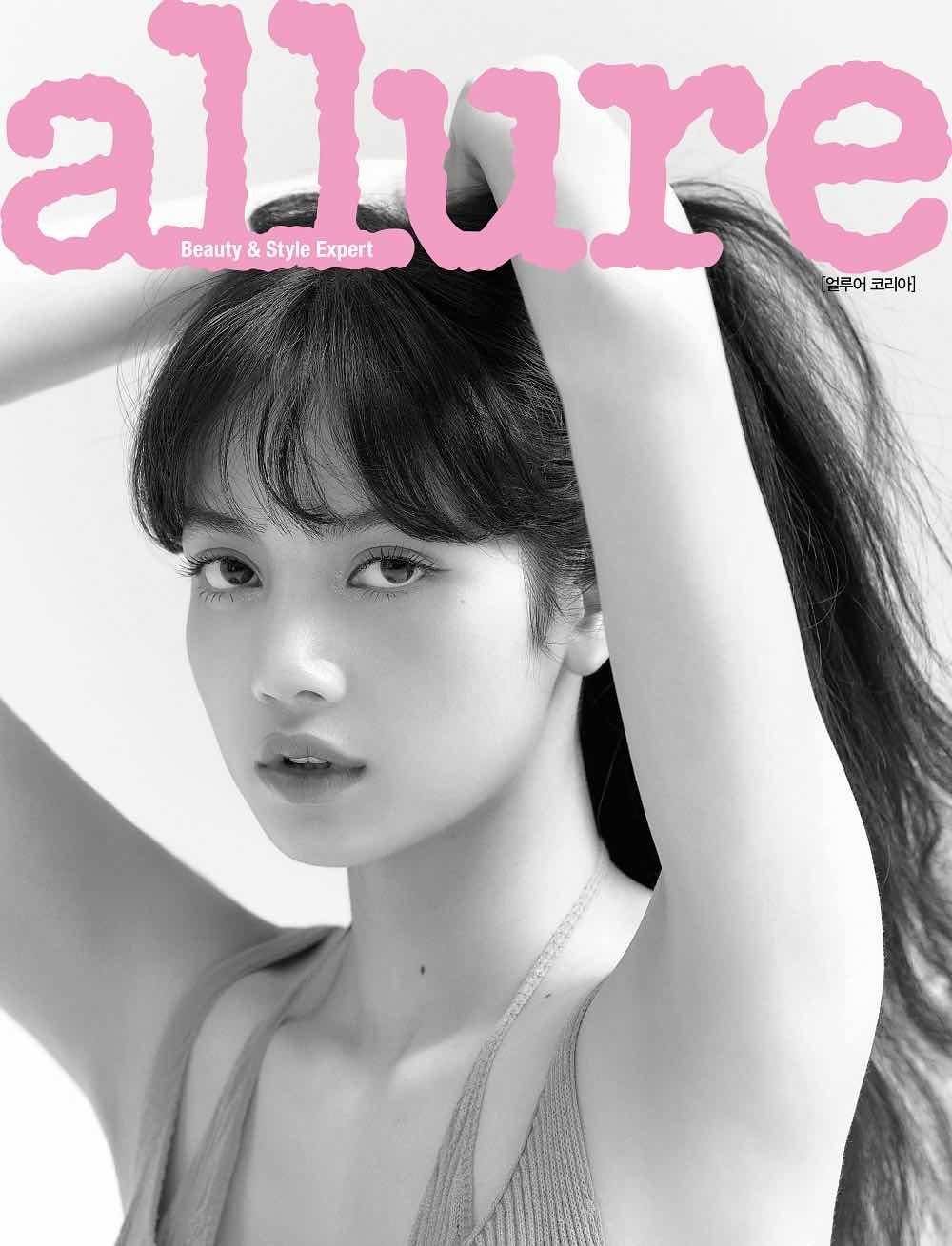 lisa《 allure》杂志封面上架仅一天,在ktown杂志类销售中斩获排名第