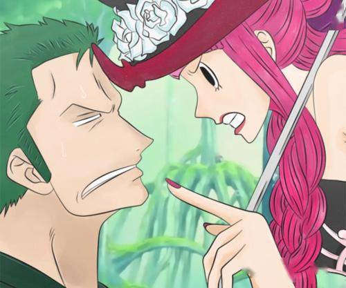 索隆和佩罗娜佩罗娜是《海贼王》恐怖三桅船三怪人之一,莫利亚被草帽