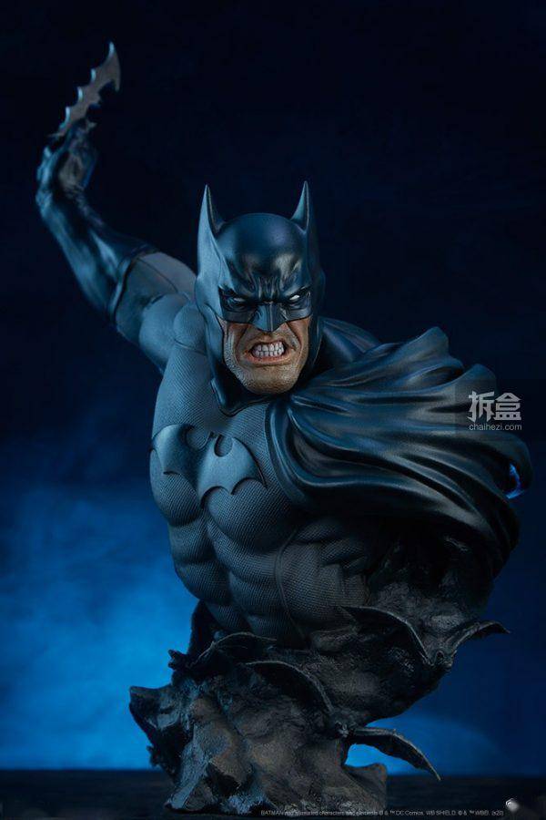 sideshow dc漫画 蝙蝠侠14.5寸胸像_batcave