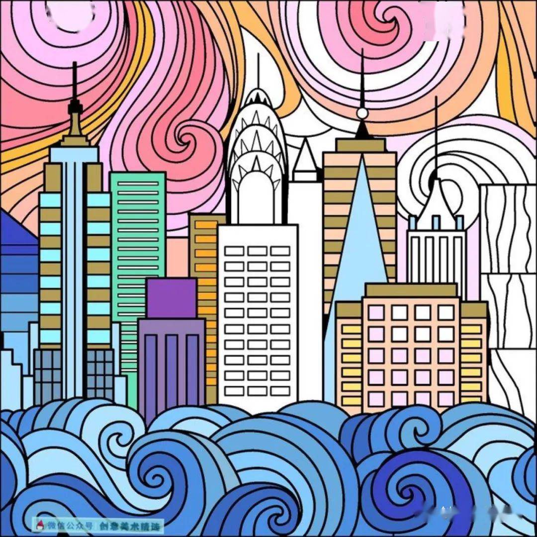 素材分享20张设计感十足的创意色彩装饰画每一张都想让人收藏