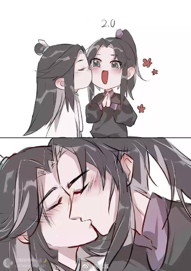 魔道祖师亲10的时候羞涩的两位好喜欢