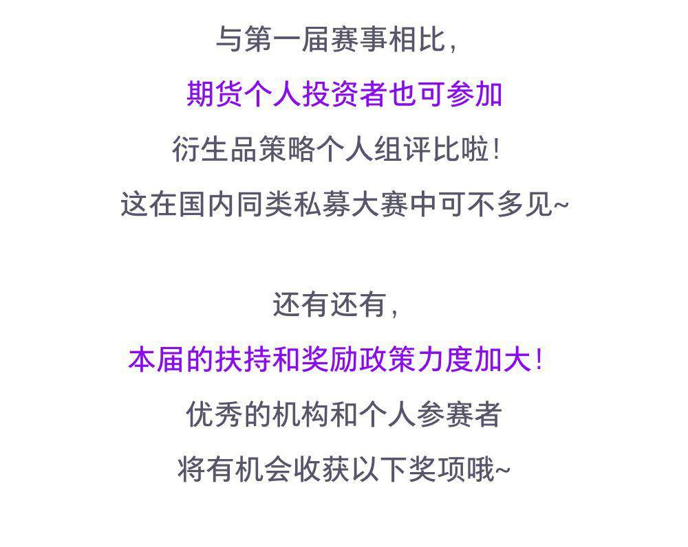 这个比赛又来了?这次的奖励更丰厚,个人投资者也能一展身手!