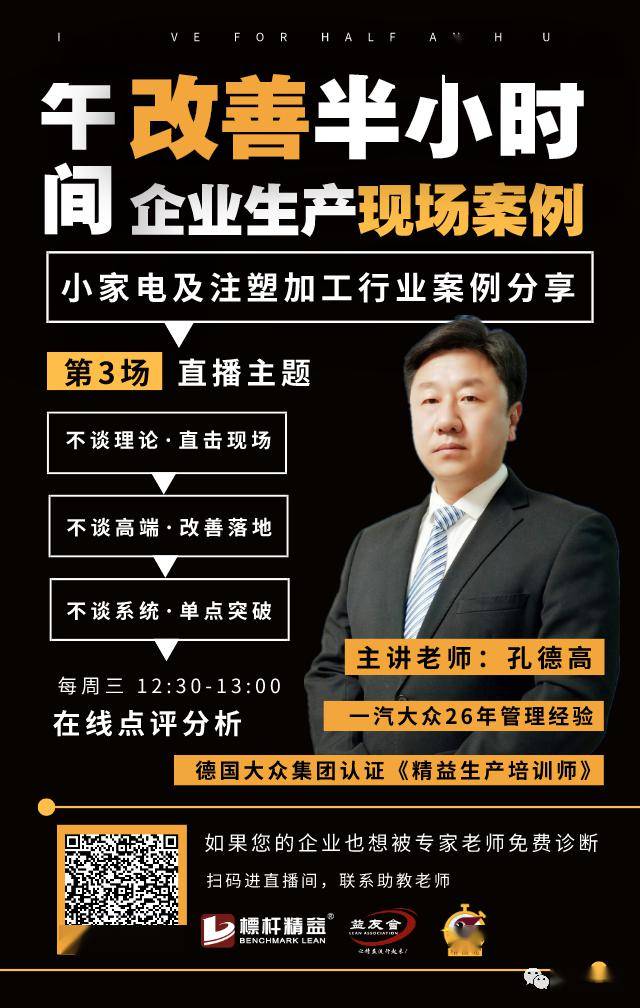 小家电及注塑加工行业改善案例分享