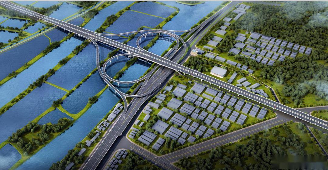 金砂西路西延工程西港互通立交桩基础和下部结构施工全面铺开