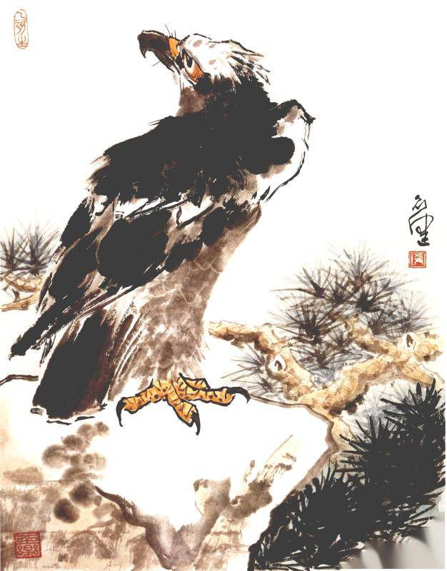 鸟语花香:钱行健百禽图